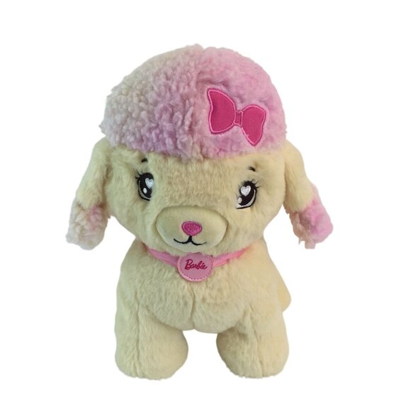 Barbie Salon Pet Adventure Poodle Plush 10" Stuffed Toy Lights Sounds Tested - Picture 1 of 10